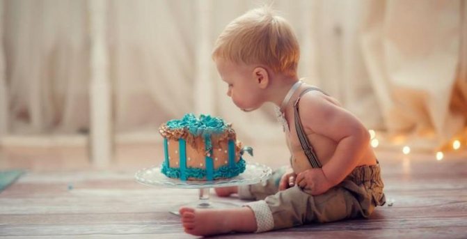 торт на 1 годик мальчику своими руками рецепты с фото